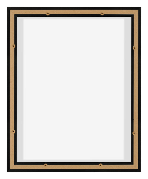 Lyon MDF Marco Flotante 4 5 Negro Mate Trasera | Yourdecoration.es