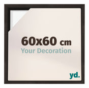 Lyon MDF Marco Flotante 60x60cm Roble Oscuro Delantera Tamano | Yourdecoration.es
