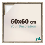 Lyon MDF Marco Flotante 60x60cm Roble Sonoma Delantera Tamano | Yourdecoration.es