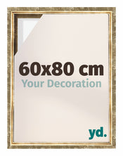 Lyon MDF Marco Flotante 60x80cm Dorado Antiguo Delantera Tamano | Yourdecoration.es