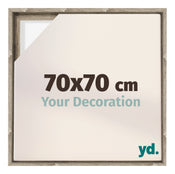 Lyon MDF Marco Flotante 70x70cm Roble Sonoma Delantera Tamano | Yourdecoration.es