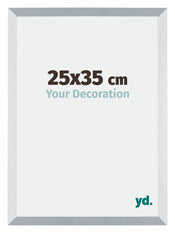 Mura MDF Marco de Fotos 25x35cm Aluminio Cepillado Parte delantera Tamano | Yourdecoration.es