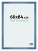 Mura MDF Marco de Fotos 60x84cm Claro azul barrido Parte delantera Tamano | Yourdecoration.es