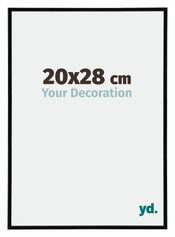 Annecy Plastico Marco de Fotos 20x28cm Negro muy brillante Tamano | Yourdecoration.es