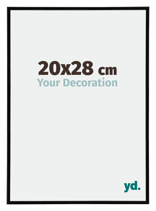 Annecy Plastico Marco de Fotos 20x28cm Negro muy brillante Tamano | Yourdecoration.es