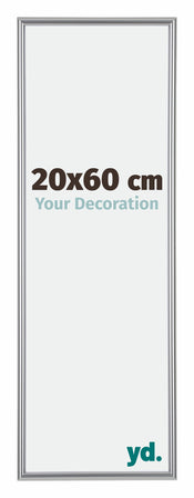 Annecy Plastico Marco de Fotos 20x60cm Plateado Parte delantera Tamano | Yourdecoration.es