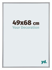 Annecy Plastico Marco de Fotos 49x68cm Plateado Delantera Tamano | Yourdecoration.es