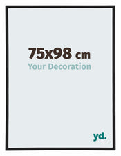 Annecy Plastico Marco de Fotos 75x98cm Negro Mate Delantera Tamano | Yourdecoration.es