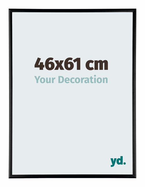 Austin Aluminio Marco de Fotos 46x61cm Negro Brillante Delantera Tamano | Yourdecoration.es