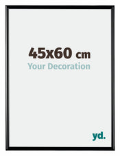 Bordeaux Plastico Marco de Fotos 45x60cm Negro Muy Brillante Parte Delantera Tamano | Yourdecoration.es