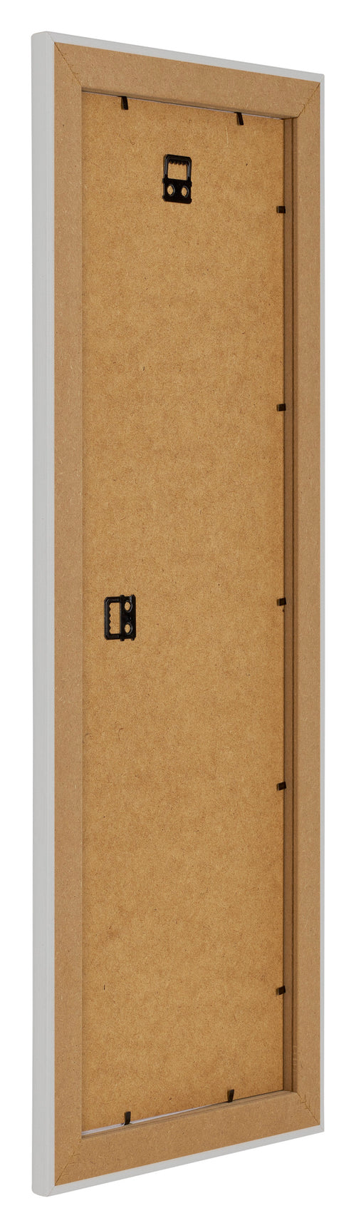 Como MDF Marco de Fotos 25x75cm Blanco Grano de Madera Trasera Oblicuo | Yourdecoration.es