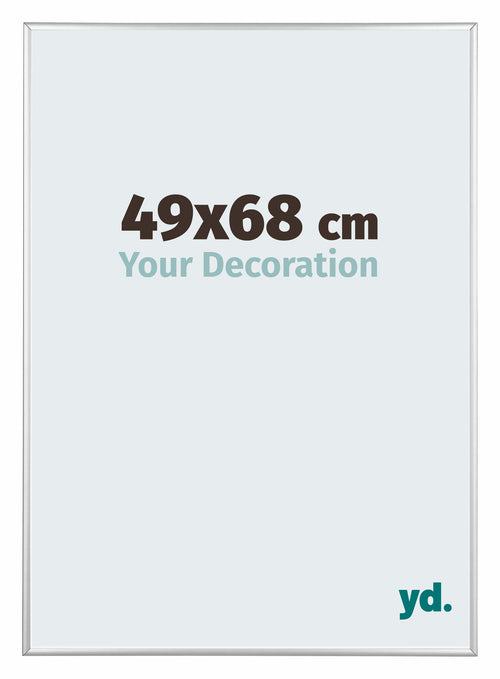 Kent Aluminio Marco de Fotos 49x68cm Plateado Brillante Delantera Tamano | Yourdecoration.es