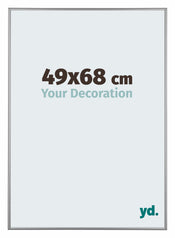 Kent Aluminio Marco de Fotos 49x68cm Platino Delantera Tamano | Yourdecoration.es