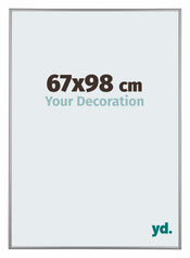 Kent Aluminio Marco de Fotos 67x98cm Platino Delantera Tamano | Yourdecoration.es