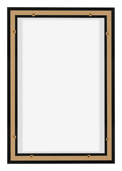 Lyon MDF Marco Flotante 2 3 Negro Mate Trasera | Yourdecoration.es