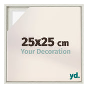 Lyon MDF Marco Flotante 25x25cm Blanco Lavado Delantera Tamano | Yourdecoration.es