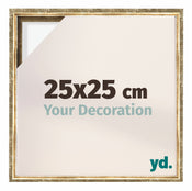 Lyon MDF Marco Flotante 25x25cm Dorado Antiguo Delantera Tamano | Yourdecoration.es
