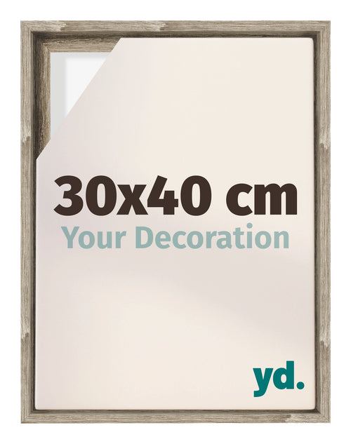 Lyon MDF Marco Flotante 30x40cm Roble Sonoma Delantera Tamano | Yourdecoration.es