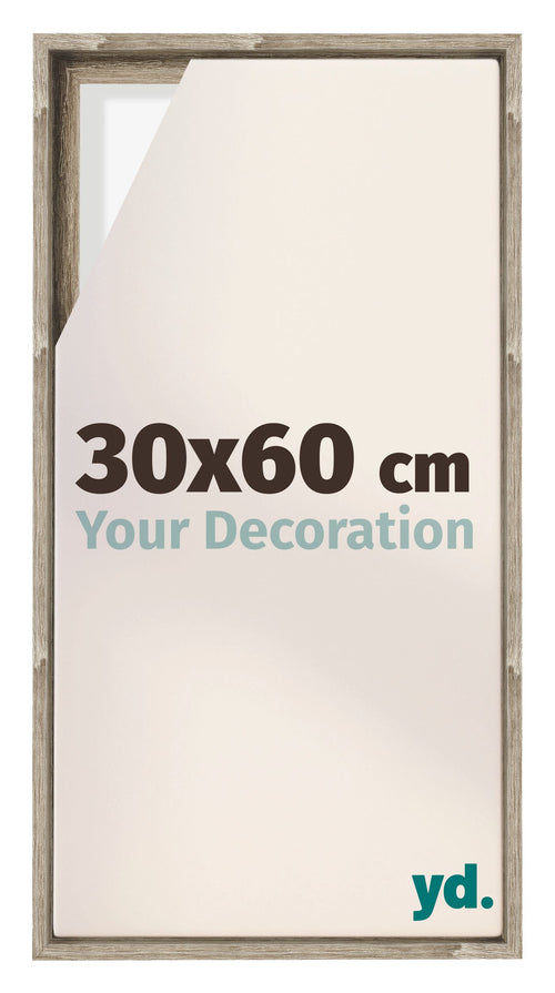 Lyon MDF Marco Flotante 30x60cm Roble Sonoma Delantera Tamano | Yourdecoration.es