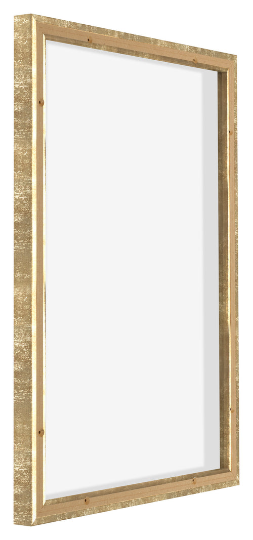 Lyon MDF Marco Flotante 5 7 Dorado Antiguo Trasera Oblicuo | Yourdecoration.es