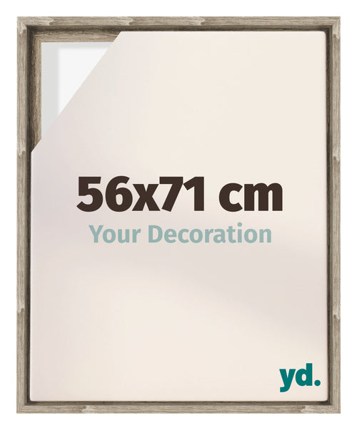 Lyon MDF Marco Flotante 56x71cm Roble Sonoma Delantera Tamano | Yourdecoration.es