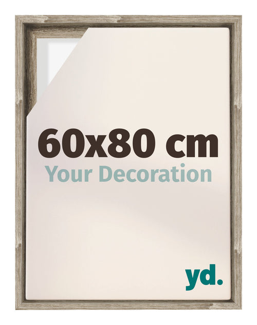 Lyon MDF Marco Flotante 60x80cm Roble Sonoma Delantera Tamano | Yourdecoration.es