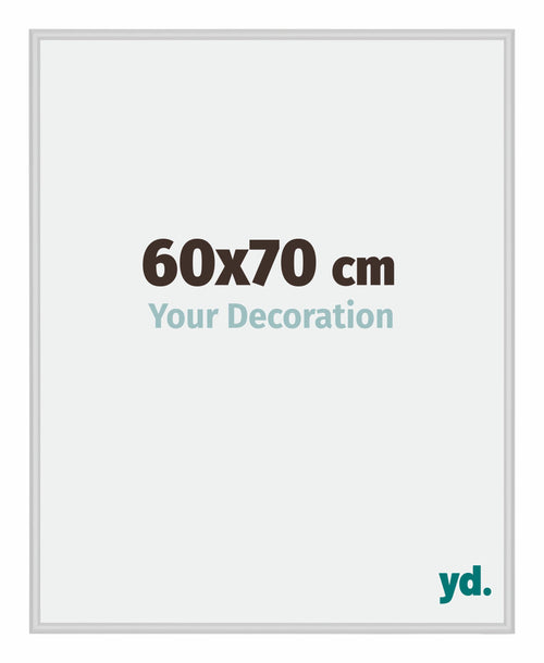 Miami Aluminio Marco De Fotos 60x70cm Plateado Mate Delantera Tamano | Yourdecoration.es