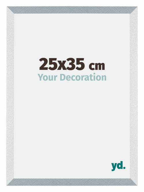 Mura MDF Marco de Fotos 25x35cm Aluminio Cepillado Parte delantera Tamano | Yourdecoration.es