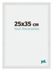 Mura MDF Marco de Fotos 25x35cm Blanco mate Parte delantera Tamano | Yourdecoration.es