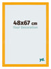 Mura MDF Marco de Fotos 48x67cm Amarillo Delantera Tamano | Yourdecoration.es