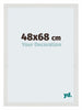 Mura MDF Marco de Fotos 48x68cm Blanco mate Parte delantera Tamano | Yourdecoration.es