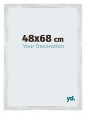 Mura MDF Marco de Fotos 48x68cm Plateado brillante vintage Parte delantera Tamano | Yourdecoration.es
