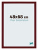 Mura MDF Marco de Fotos 48x68cm Vino tinto barrido Parte delantera Tamano | Yourdecoration.es