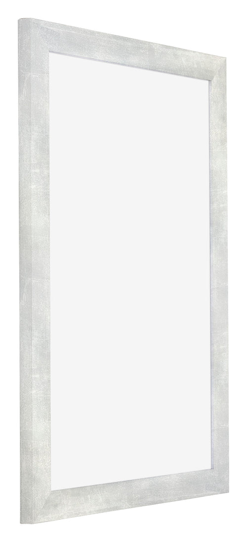 Mura MDF Marco de Fotos 60x90cm Plateado brillante vintage Parte delantera Oblicuo | Yourdecoration.es