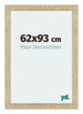 Mura MDF Marco de Fotos 62x93cm Sonoma Roble Parte delantera Tamano | Yourdecoration.es