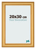 Marco de Fotos 20x30cm Dorado Matte MDF Lazio Delantera Tamano | Yourdecoration.es