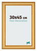 Marco de Fotos 30x45cm Dorado Matte MDF Lazio Delantera Tamano | Yourdecoration.es
