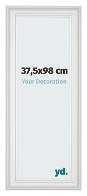 Marco de Fotos 37 5x98cm Blanco Barrido MDF Lazio Delantera Tamano | Yourdecoration.es