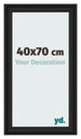 Marco de Fotos 40x70cm Negro Grano De Madera MDF Lazio Delantera Tamano | Yourdecoration.es