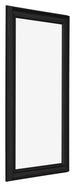 Marco de Fotos 45x80cm Negro Grano De Madera MDF Lazio Delantera Oblicuo | Yourdecoration.es