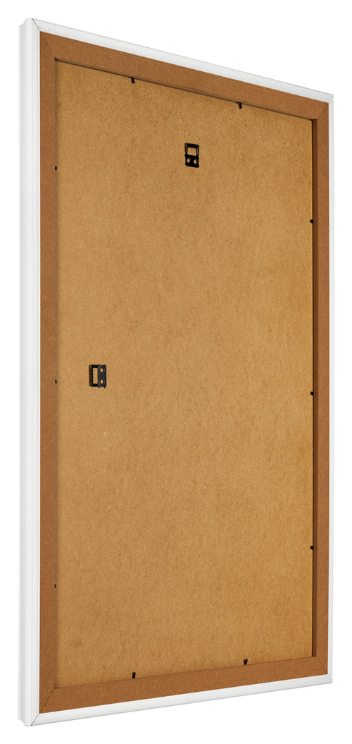 Marco de Fotos 48x67cm Blanco Barrido MDF Lazio Trasera Oblicuo | Yourdecoration.es