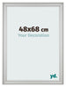 Marco de Fotos 48x68cm Plateado Mate MDF Lazio Delantera Tamano | Yourdecoration.es