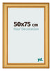 Marco de Fotos 50x75cm Dorado Matte MDF Lazio Delantera Tamano | Yourdecoration.es
