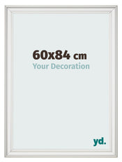 Marco de Fotos 60x84cm Blanco Barrido MDF Lazio Delantera Tamano | Yourdecoration.es