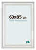 Marco de Fotos 60x85cm Blanco Barrido MDF Lazio Delantera Tamano | Yourdecoration.es