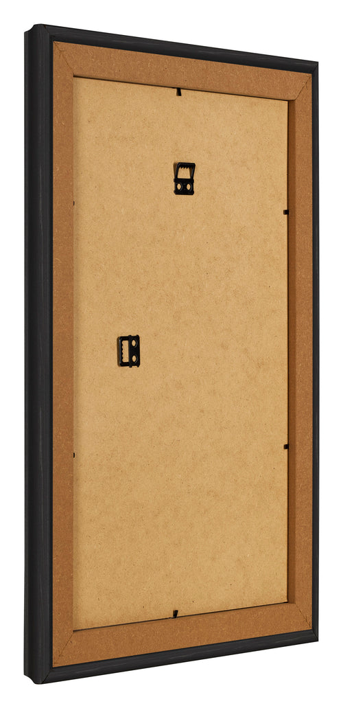 Marco de Fotos 60x85cm Negro Grano De Madera MDF Lazio Trasera Oblicuo | Yourdecoration.es