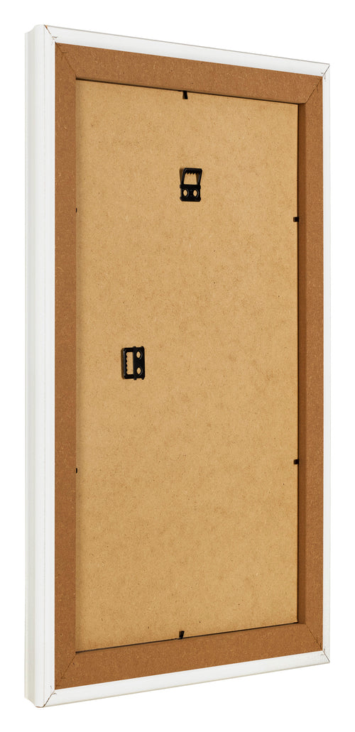 Marco de Fotos 61x91 5cm Blanco Barrido MDF Lazio Trasera Oblicuo | Yourdecoration.es