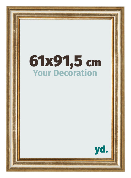 Marco de Fotos 61x91 5cm Dorado Antiguo MDF Lazio Delantera Tamano | Yourdecoration.es