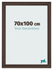 Marco de Fotos 70x100cm Roble Oscuro MDF Lazio Delantera Tamano | Yourdecoration.es
