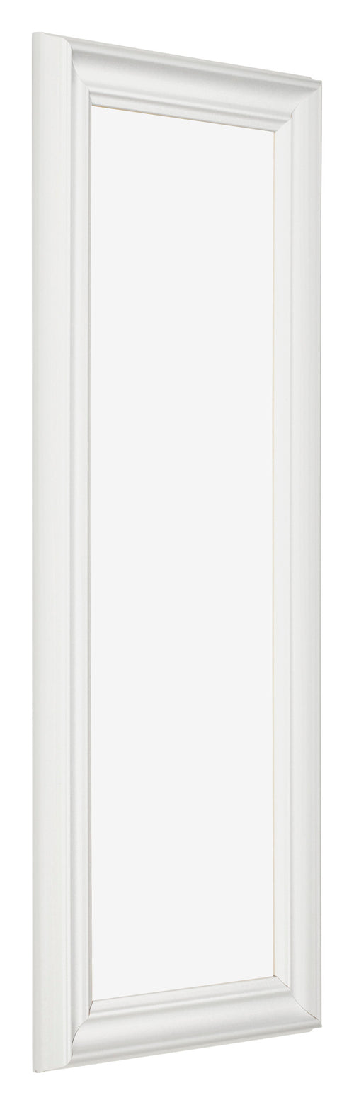 Marco de Fotos 20x60cm Blanco Barrido MDF Lazio Delantera Oblicuo | Yourdecoration.es